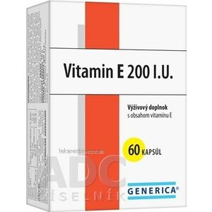 GENERICA Vitamin E 200 I.U. cps 1x60 ks vyobraziť
