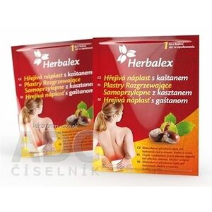 Herbalex Hrejivá náplasť s gaštanom 1x1 ks vyobraziť
