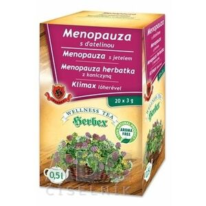 HERBEX MENOPAUZA s ďatelinou bylinná zmes (wellness tea) 20x3 g (60 g) vyobraziť