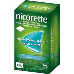 Nicorette Icemint Gum 2 mg gum med (blis.PVC/PVDC/Al) 1x105 ks vyobraziť