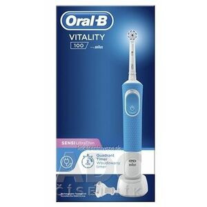 Oral-B VITALITY 100 SENSI UltraThin modrá elektrická zubná kefka 1x1 ks vyobraziť