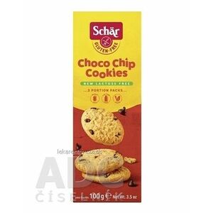 Schär CHOCO CHIP COOKIES sušienky bezgluténové, s kúskami čokolády 1x100 g vyobraziť