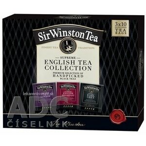 Sir Winston Tea KOLEKCIA čierne čaje (S.Engl.Breakfast + Heart of London + R.Earl grey) 3 druhy po 10 vrecúšok, 1x1 set vyobraziť