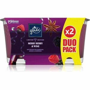 GLADE Merry Berry & Wine vonná sviečka duo 2x129 g vyobraziť
