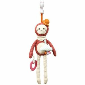 BabyOno Have Fun Pram Hanging Toy with Teether kontrastná závesná hračka s hryzadielkom Sloth Leon 1 ks vyobraziť