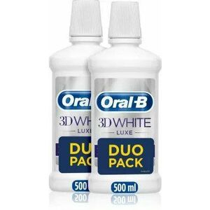 Oral B 3D White Luxe Perfection Ústna Voda Duo pack 2 x 500ml, Bez Alkoholu vyobraziť