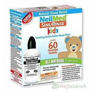 NeilMed SINUS RINSE Kids fľaška + vrecúška 60 kusov, na hygienu nosa, 1 set, Akcia vyobraziť