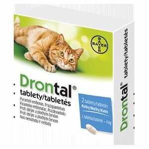 Bayer Drontal antiparazitikum pre mačky 2tabl vyobraziť