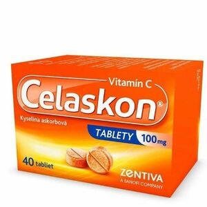Celaskon tablety Vitamin C 100mg tbl.40 x 100mg vyobraziť