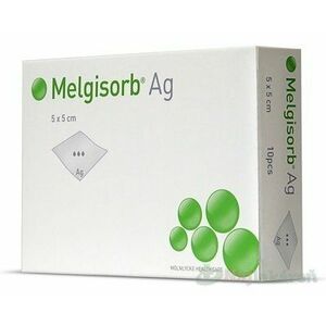 Melgisorb Ag 5x5 cm antimikrobiálny alginátový obväz 10 ks vyobraziť