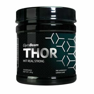 Predtréningový stimulant Thor - GymBeam, príchuť jahoda kiwi, 210g vyobraziť