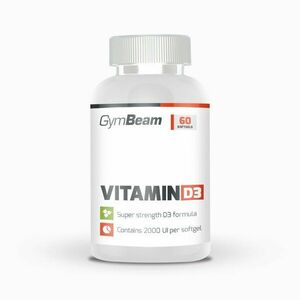 Vitamín D3 2000 IU - GymBeam, 60cps vyobraziť
