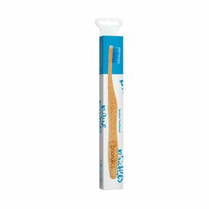 Bambusová kefka na zuby s modrými štetinami pre dospelých NORDICS vyobraziť