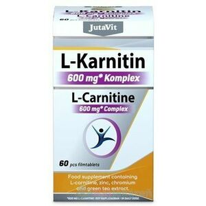 JutaVit L-Karnitin 600 mg Komplex, 60 tbl vyobraziť