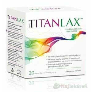 TITANLAX, prášok na liečbu zápchy, 20x9, 15 g, Akcia vyobraziť