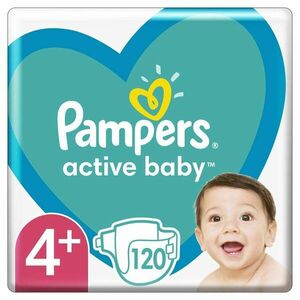 PAMPERS Active Baby Plienky jednorazové 4+ (10-15 kg) 120 ks - MEGA PACK vyobraziť