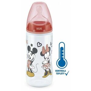 NUK FC+ fľaša Mickey s kontrolou teploty, 300 ml - červená vyobraziť
