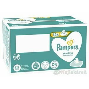 PAMPERS Baby Wipes Sensitive Box vlhčené obrúsky 12x52 ks (624 ks) vyobraziť