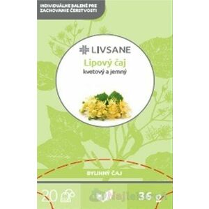 LIVSANE Lipový čaj bylinný, individuálne balené vrecká 20x1, 8 g vyobraziť