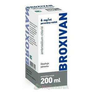 BROXIVAN 6 mg/ml perorálny roztok na vykašliavanie 200 ml vyobraziť