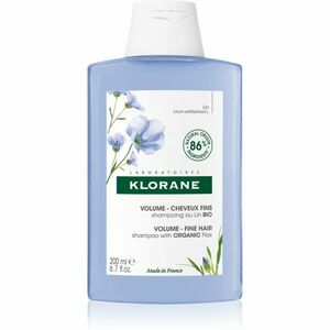 Klorane Flax Fiber Bio šampón pre jemné vlasy bez objemu 200 ml vyobraziť