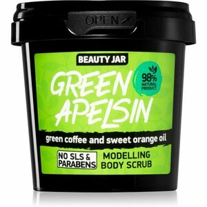 Beauty Jar Green Apelsin povzbudzujúci telový peeling s výťažkami z kávy 200 g vyobraziť