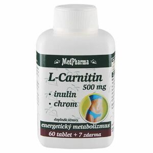 MEDPHARMA L-Carnitin 500 mg + inulín + chróm 67 tabliet vyobraziť