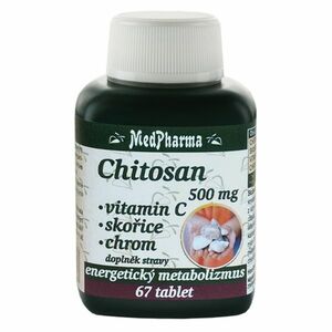 MEDPHARMA Chitosan 500 mg s vitamínom C 67 tabliet vyobraziť