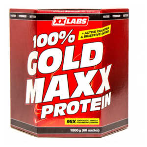 XXLABS 100% Gold maxx proteín mix príchutí vrecká 60 x 30 g vyobraziť