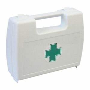 ŠTĚPAŘ Lekárnička kufrík plastový biely prázdny s krížom vyobraziť