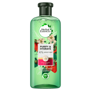 Herbal Essences Strawberry & Mint, Čistenie A Hydratácia, Šampón Na Všetky Typy Vlasov, 400ml vyobraziť