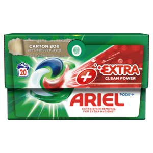 Ariel All-in-1 PODS Extra clean, Gélové Kapsuly Na Pranie, 20 Praní vyobraziť