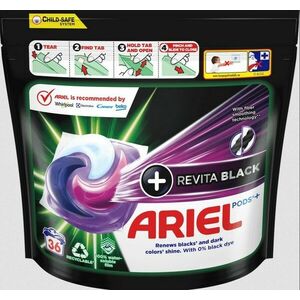 Ariel All-in-1 PODS Revita black, Gélové Kapsuly Na Pranie, 36 Praní vyobraziť