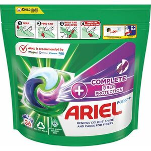 Ariel All-in-1 PODS Complete fiber protection, Gélové Kapsuly Na Pranie, 36 Praní vyobraziť
