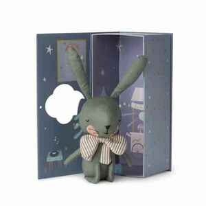 PICCA LOULOU Zajac zelený v darčekovej krabičke vyobraziť