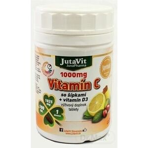 JutaVit Vitamín C 1000 mg so šípkami + vitamín D3 vyobraziť