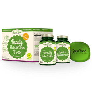 GreenFood Nutrition BEAUTY HAIR&SKIN Forte+Pillbox vyobraziť