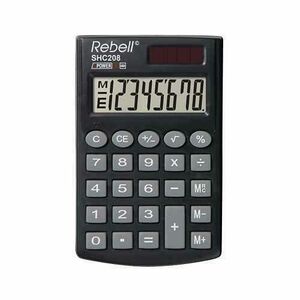 REBELL Rebell SHC208 vrecková kalkulačka s 8-miestnym displejom vyobraziť