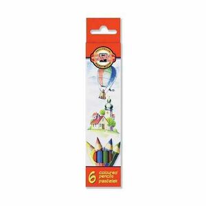 KOH-I-NOOR Ceruzky farebné, 6 kusov/balenie vyobraziť