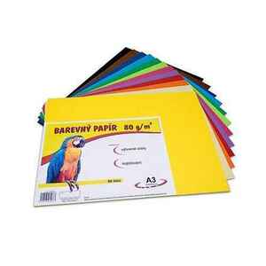STEPA Farebný papier A3 80 g/m², 12 farieb, balenie 60 listov vyobraziť
