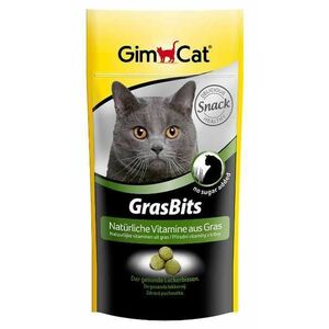 Gimcat Gras Bits Tablety s Mačacou Trávou 40g vyobraziť