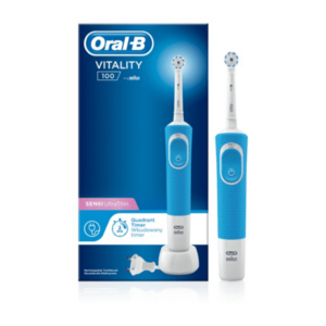 ORAL-B Vitality 100 sensi ultrathin modrá elektrická zubná kefka 1 ks vyobraziť