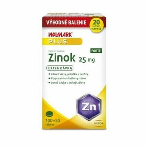 WALMARK Zinok forte 25 mg 100 + 20 tabliet ZADARMO vyobraziť