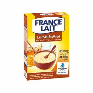 FRANCE LAIT Pšeničná kaša mliečna s medom od 6. mesiaca 250 g vyobraziť