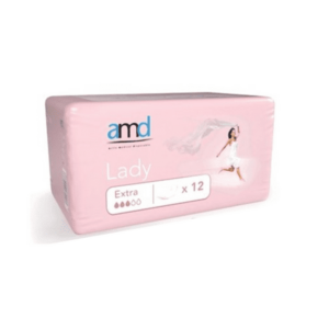 AMD Lady extra inkontinenčné vložky pre ženy 28, 5 x 10, 8 cm nasiakavosť 350 ml 12 ks vyobraziť