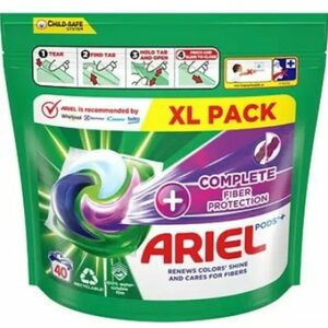 Ariel All-in-1 PODS Complete fiber protection, Gélové Kapsuly Na Pranie, 40 Praní vyobraziť
