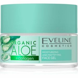 Eveline Cosmetics Organic Aloe+Collagen zmatňujúci pleťový gél 50 ml vyobraziť