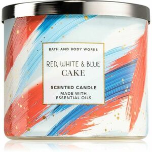 Bath & Body Works Red, White & Blue Cake vonná sviečka 411 g vyobraziť