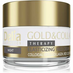 Delia Cosmetics Gold & Collagen Therapy nočný krém zvyšujúce elasticitu pokožky 50 ml vyobraziť