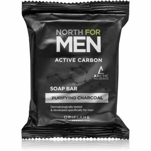 Oriflame North for Men Active Carbon čistiace tuhé mydlo s aktívnym uhlím 100 g vyobraziť